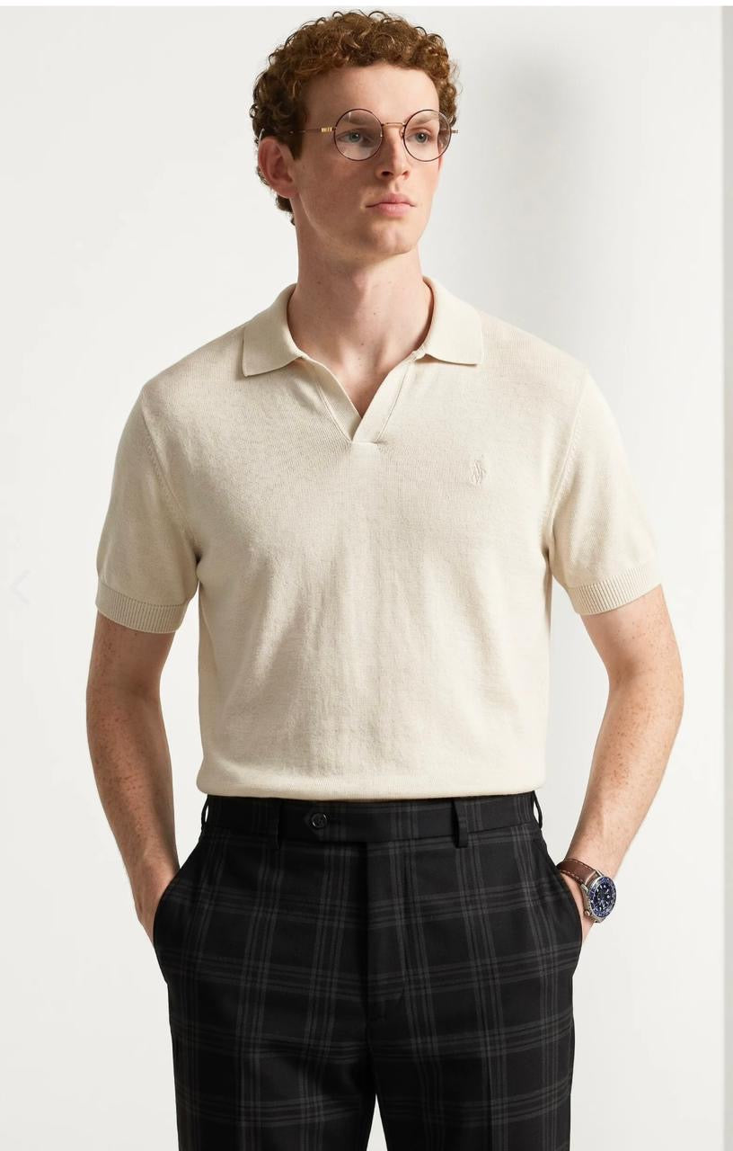 RL MESH POLO BEIGE