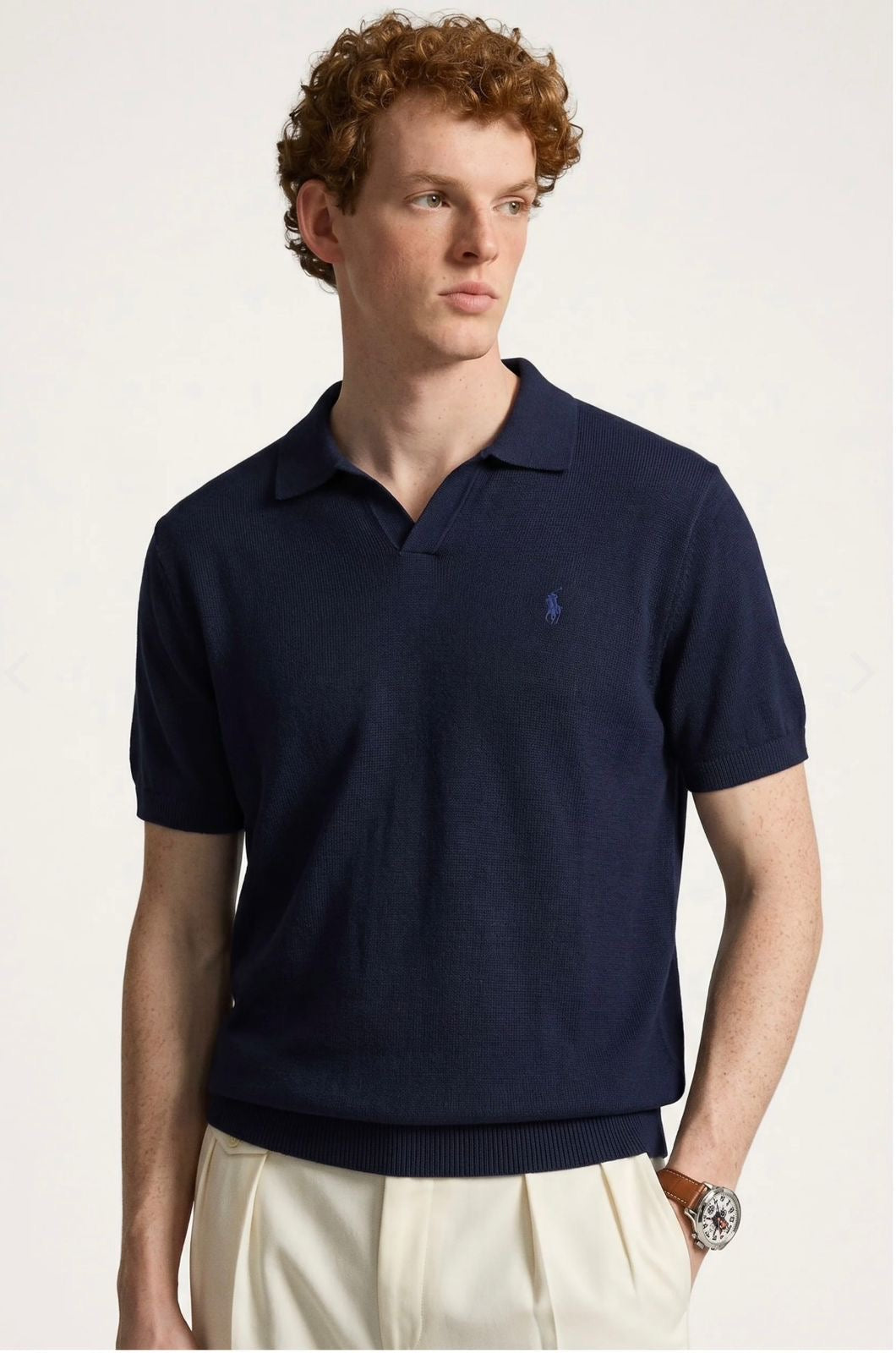 RL MESH POLO NAVY