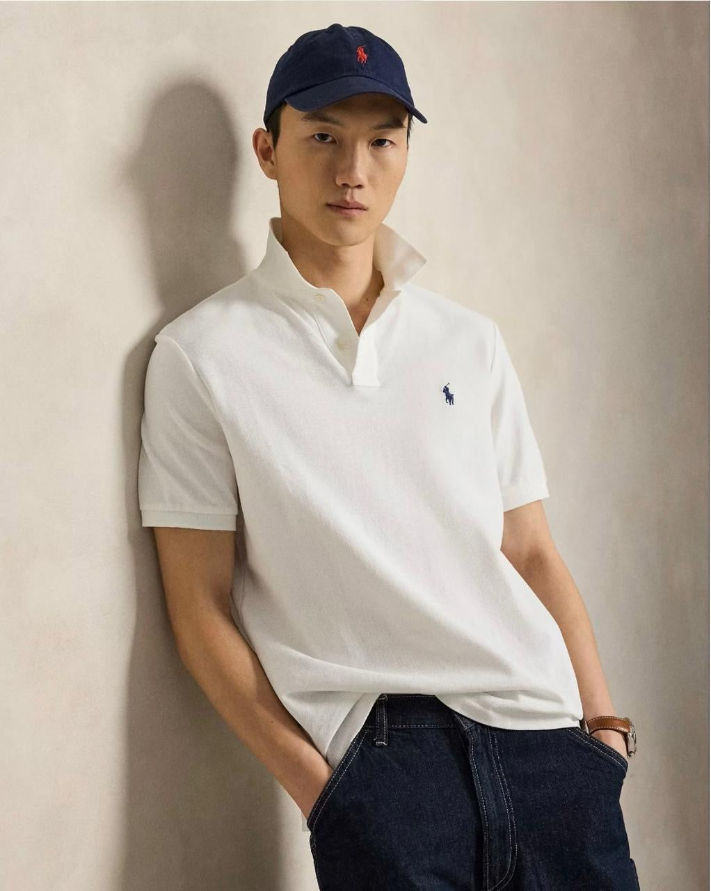 RL BASIC POLO WHITE