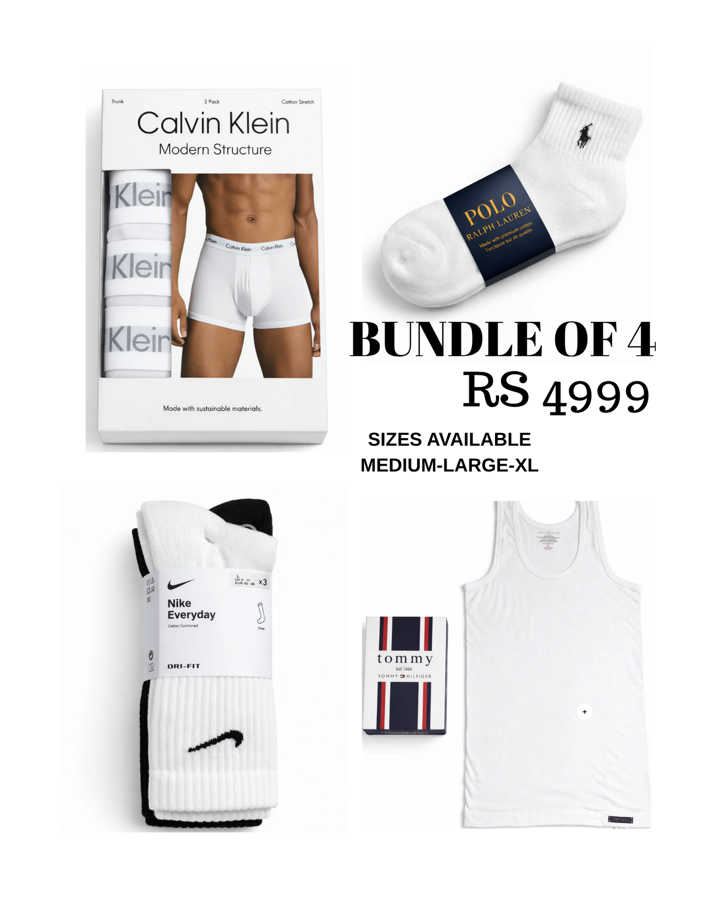 UNDERGARMENT BUNDLE (MEN)