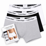 CK MODERN STRUCTURE BOXER PANTS PACK OF THREE COTTON STRETCH ;;