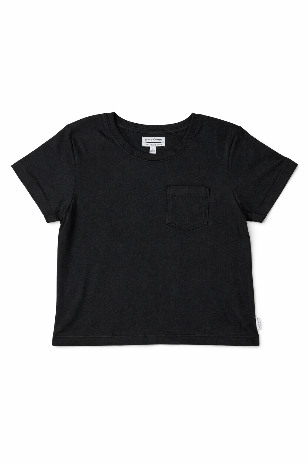 WWTS 0922 BLACK CROP TOP