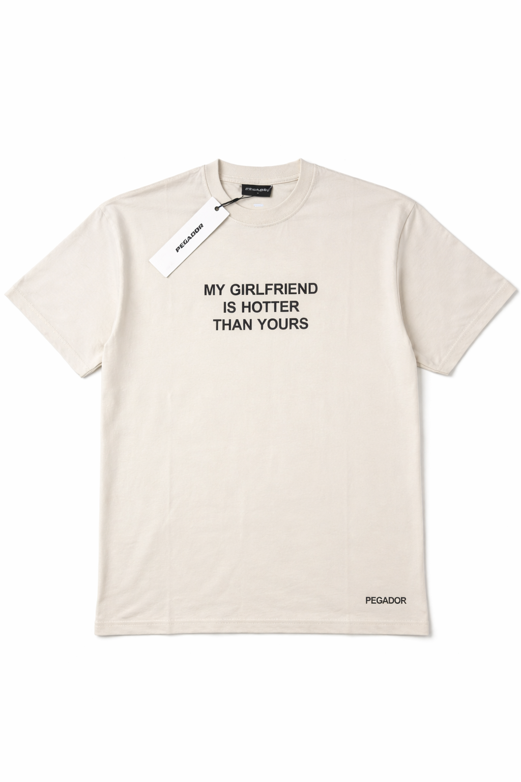 PEGADOOR OFFWHITE SHIRT FRONT PRINT