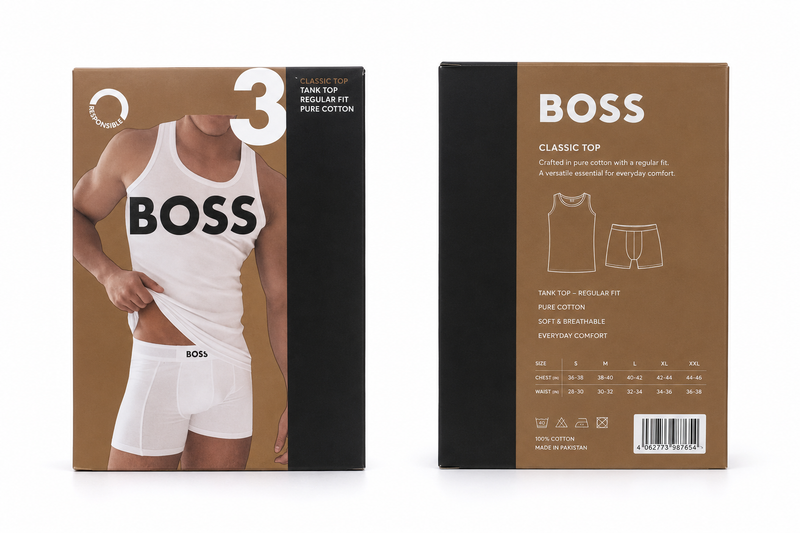 BOSS VEST PACK OF THREE