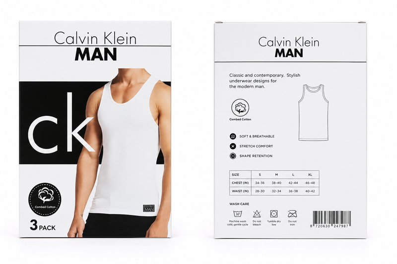 CK VEST PACK OF THREE;;