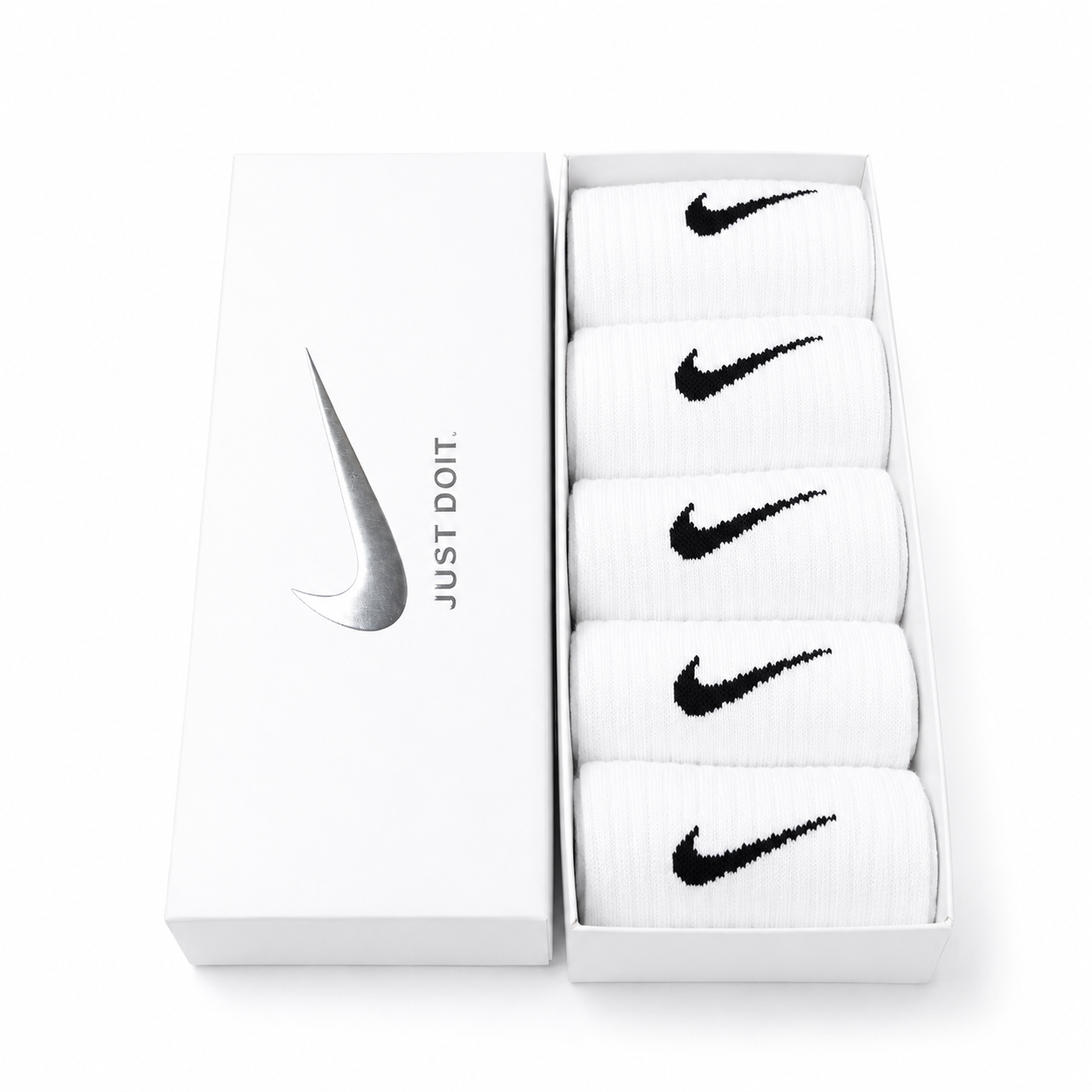NK WHITE  JUST DO IT PACK OF 5