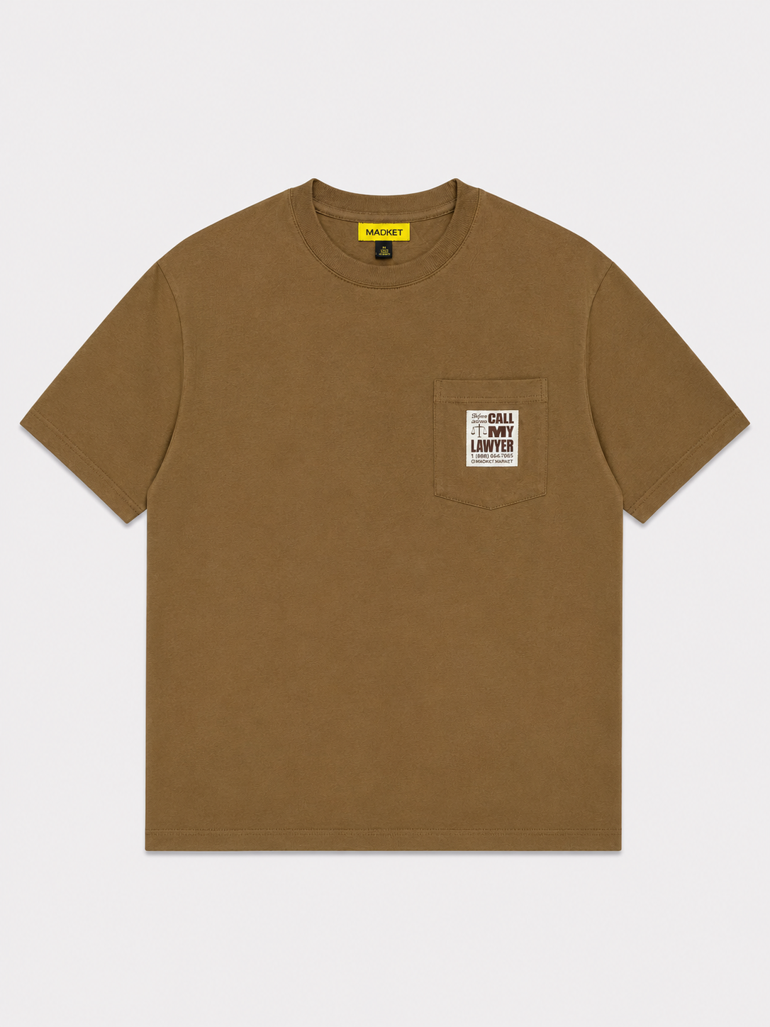 AD BROWN TEE SIDE LOGO