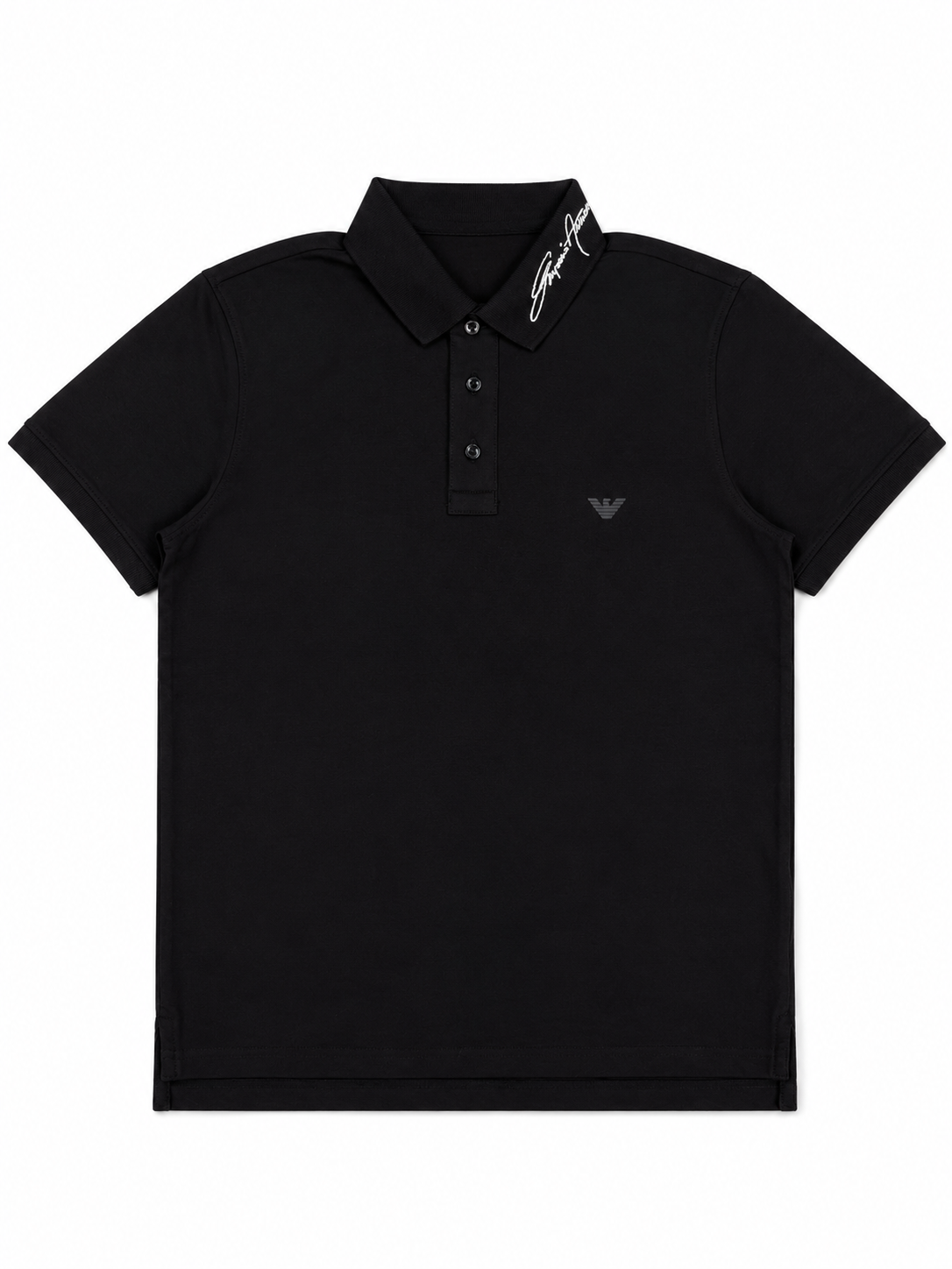 GA BLACK EMB POLO