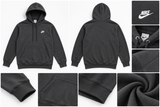 NK BLACK  HOODIE SIDE LOGO