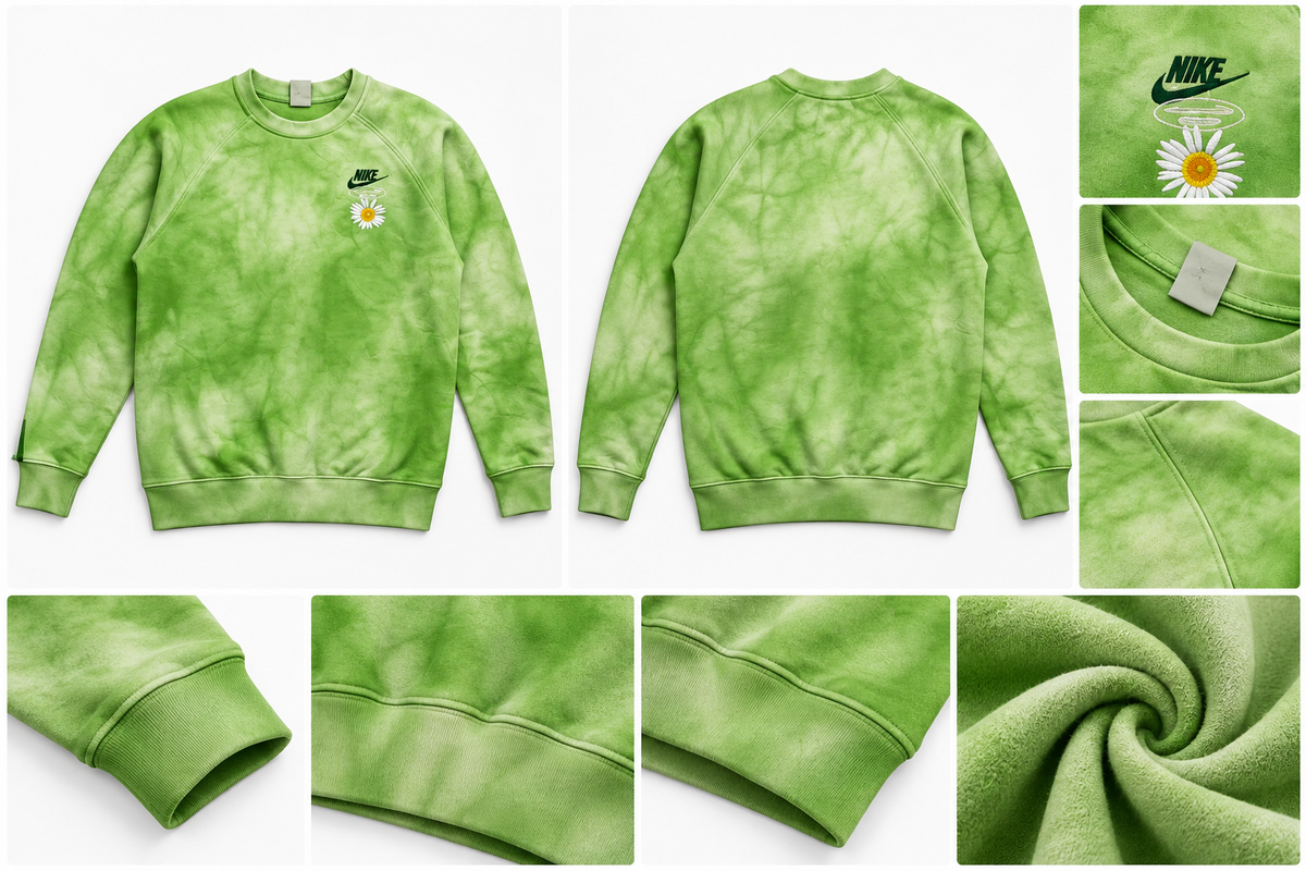 NK GREEN TYEDYE SWEATSHIRT