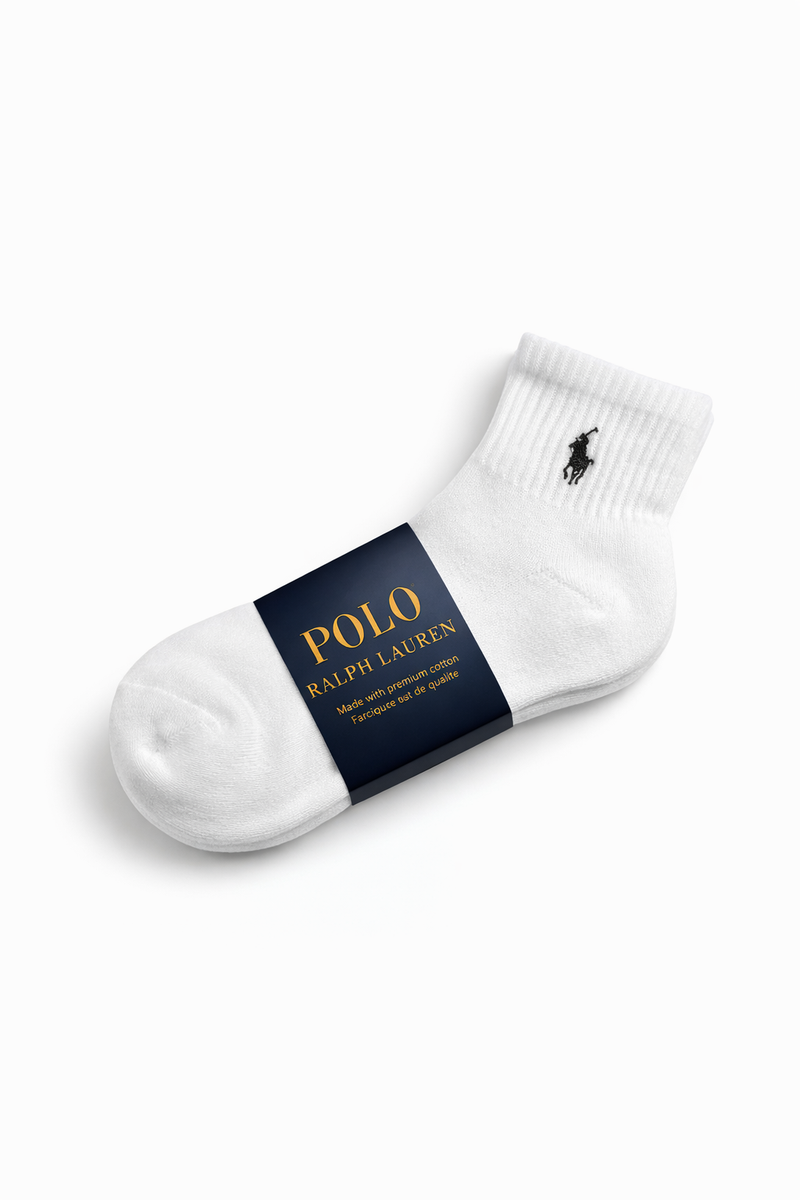 RL WHITE FULL CUSHIONED SOCK OF THREE