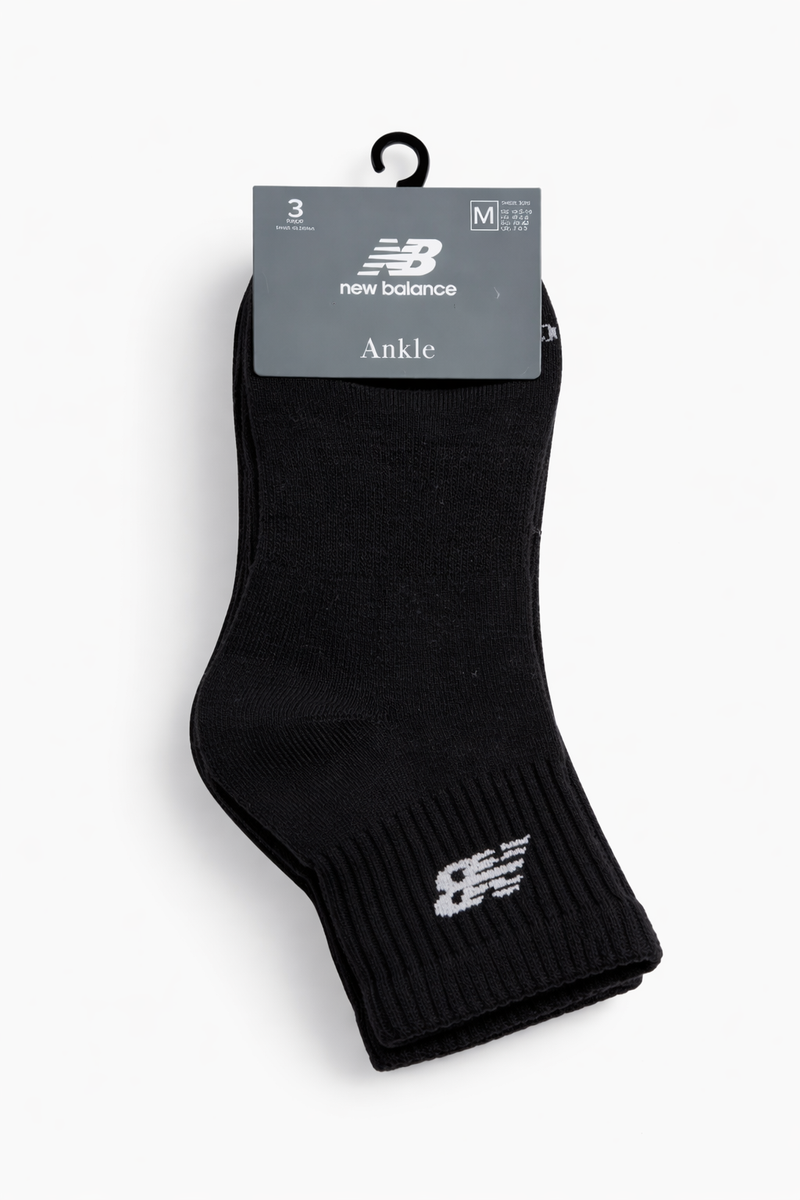 NB BLACK SOCK PACK OF THREE
