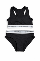 CK BLACK BRALETTE BIKINI SET