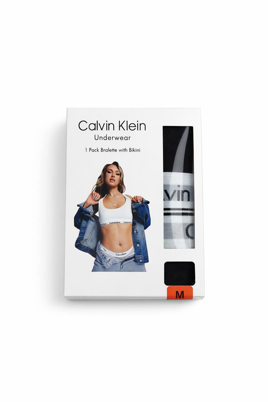 CK BLACK BRALETTE BIKINI SET