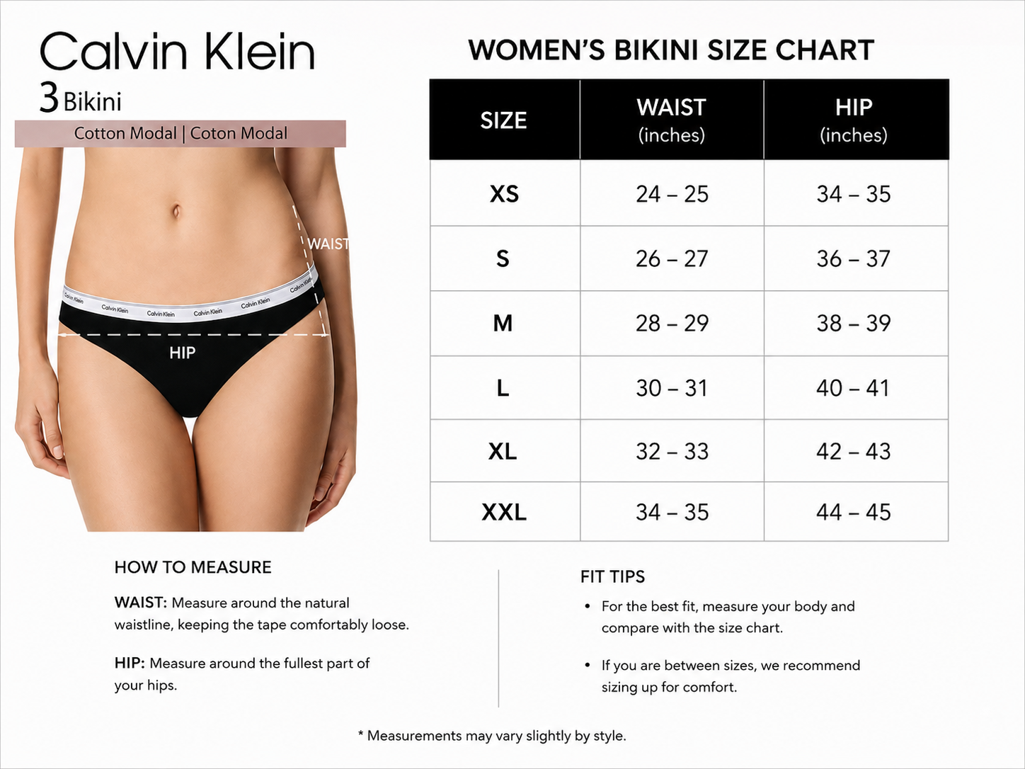 CK BIKINI PANTY SET PACK OF THREE