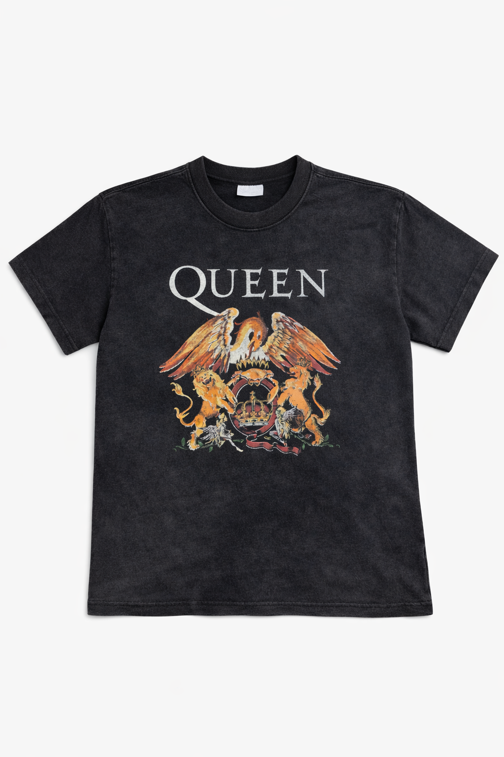 QUEEN OVER SIZE ACID WASH TSHIRT