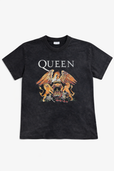 QUEEN OVER SIZE ACID WASH TSHIRT