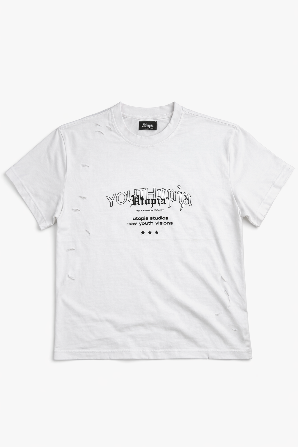 UTOPIA OVER SIZE WHITE TSHIRT