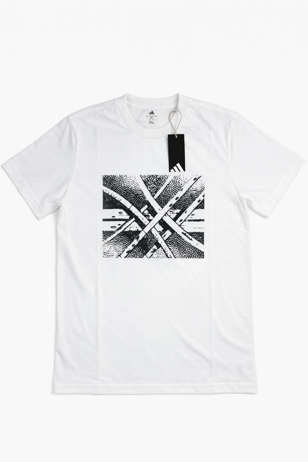 AD WHITE TSHIRT FRONT PRINT LOGO