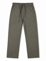 ZRA KHAKI GREEN COTTON STRAIGHT FIT TROUSER