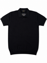 MD BLACK CHEQUERED POLO