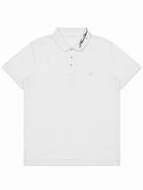 GA WHITE EMB POLO
