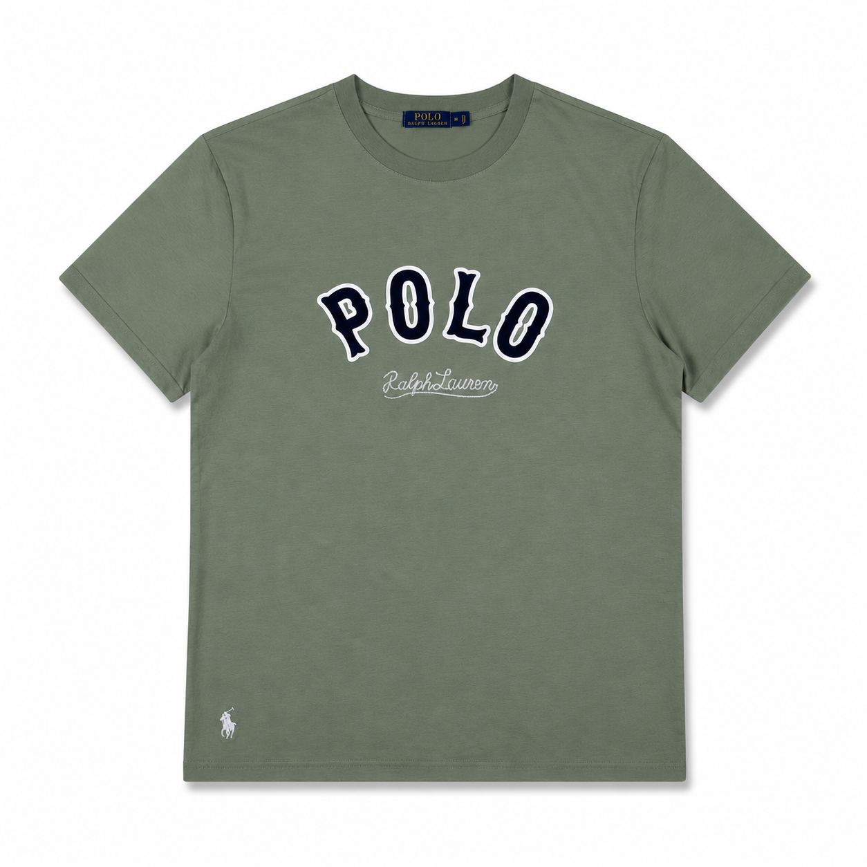 RL HERITAGE EMBROIDERED TEE – SAGE GREEN