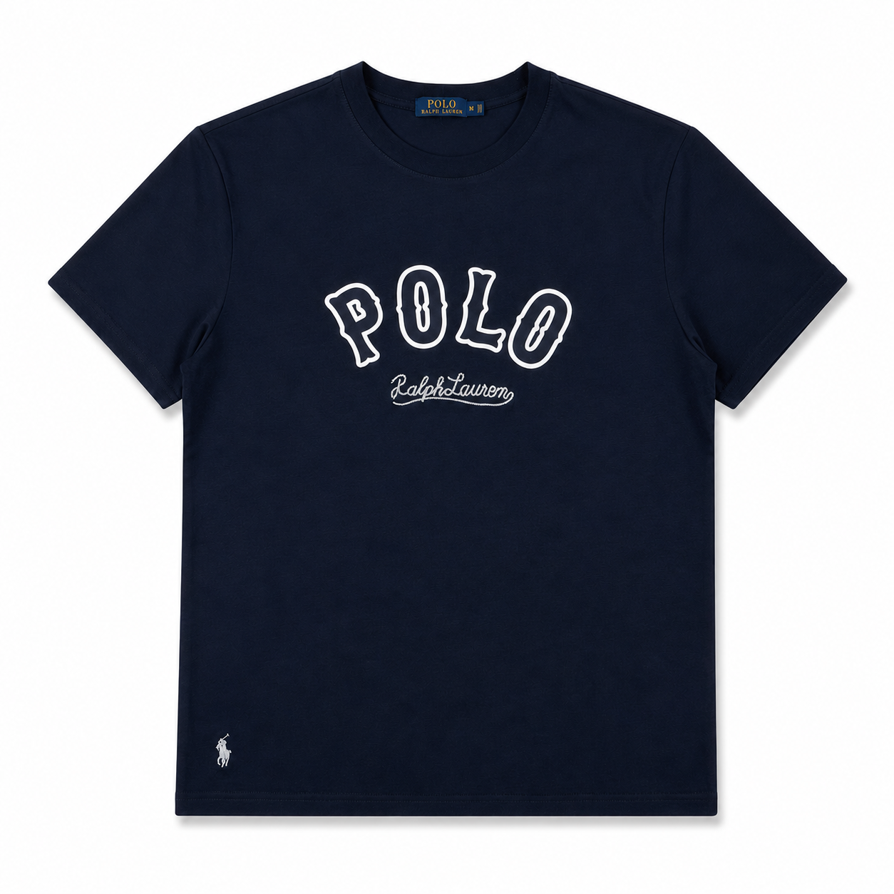 RL HERITAGE EMBROIDERED TEE – NAVY
