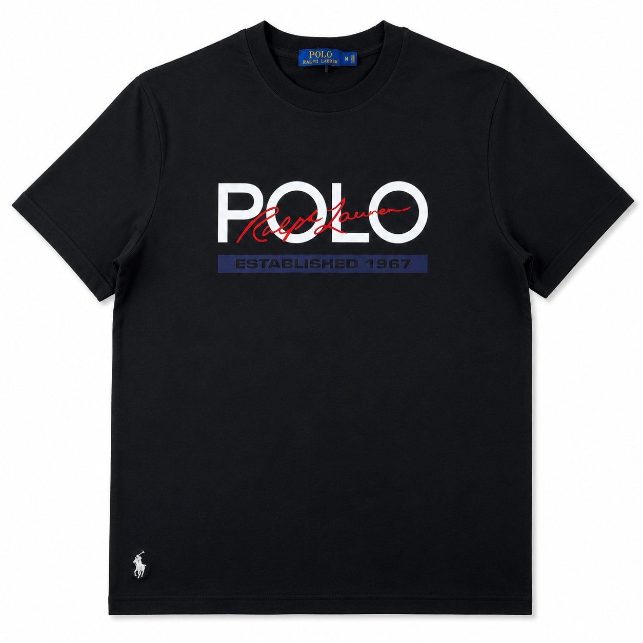 RL SIGNATURE LOGO TEE – CLASSIC BLACK