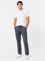 ZRA GREY COTTON STRAIGHT FIT TROUSER