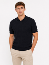 MD BLACK CHEQUERED POLO