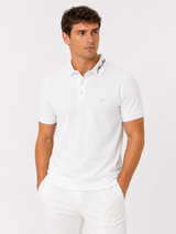 GA WHITE EMB POLO