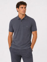 GA GREY EMB POLO