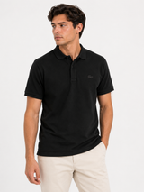 LCST BLACK PIQUE POLO