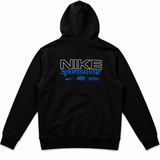 NK BLACK HOODIE SIDE PRINT