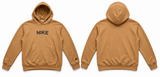 NK BEIGE HOODIE WITH LOGOS