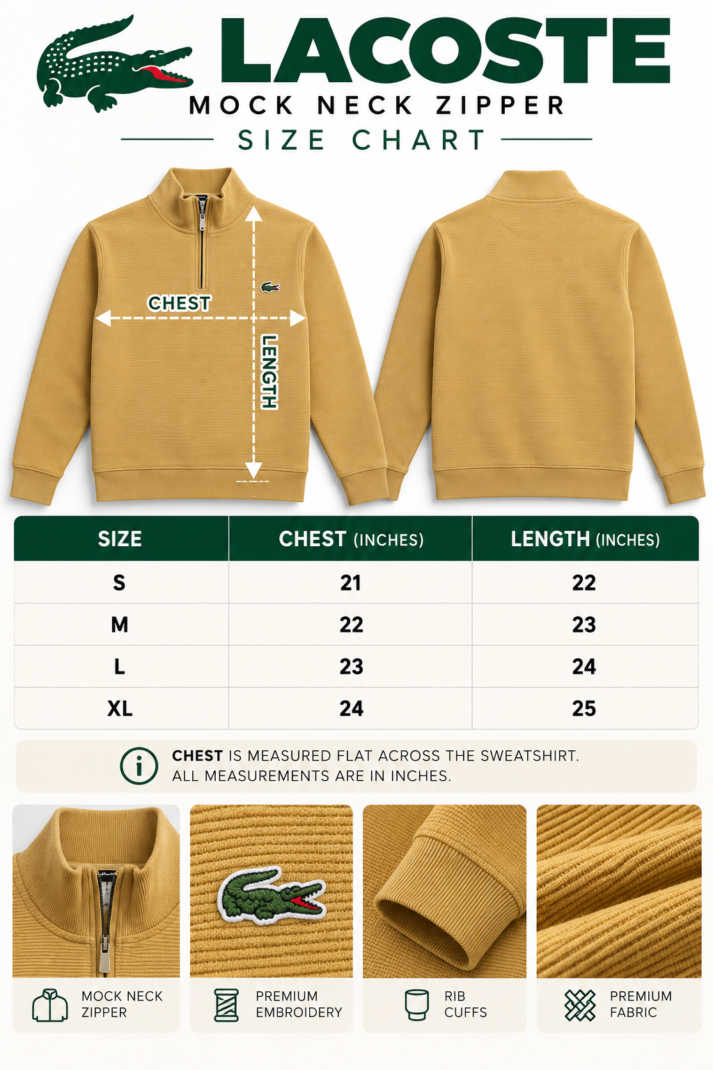 LACT MUSTARD MOCKNECK