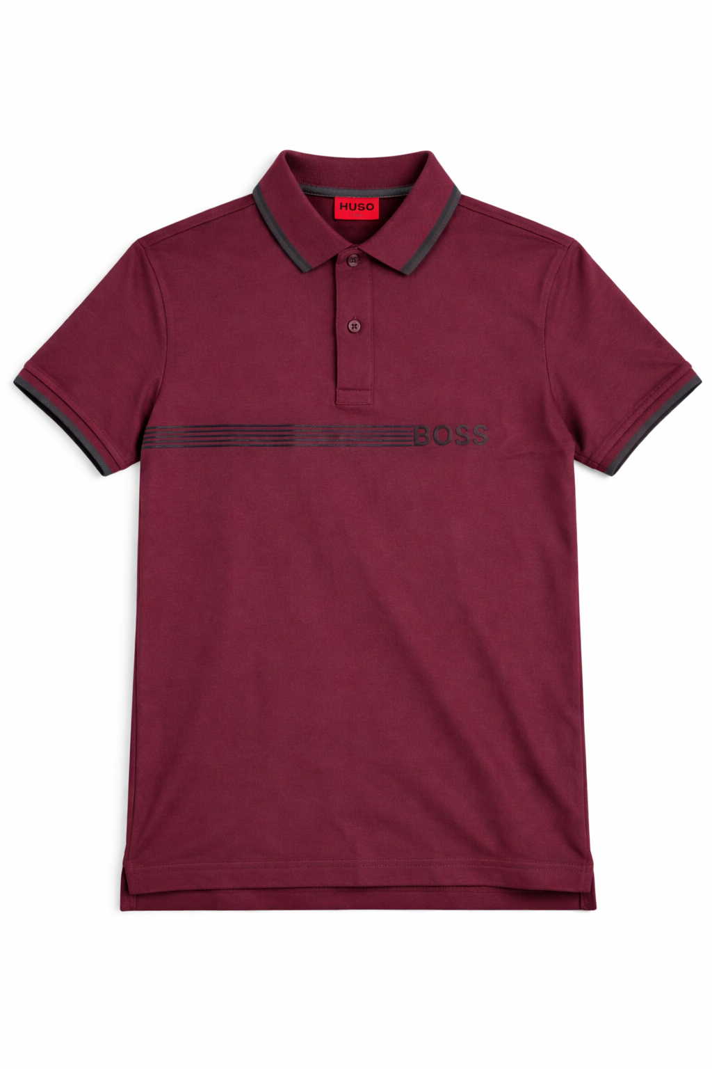 HUGO MAROON POLO SHIRT