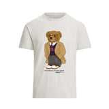 RL GRAY TEE WITH BEAR LOGO