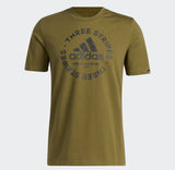 AD OLIVE GRENN TEE FRONT LOGO
