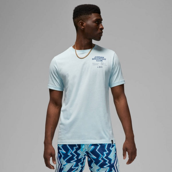 NK AIR LIGHT BLUE TEE BACK PRINT