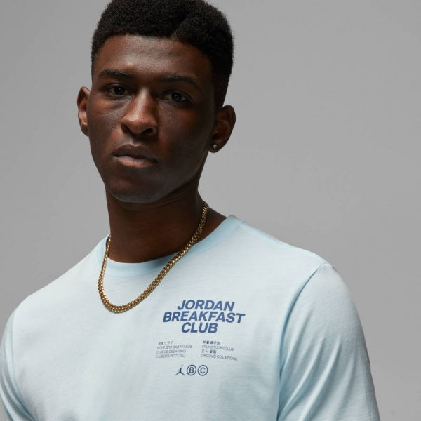 NK AIR LIGHT BLUE TEE BACK PRINT