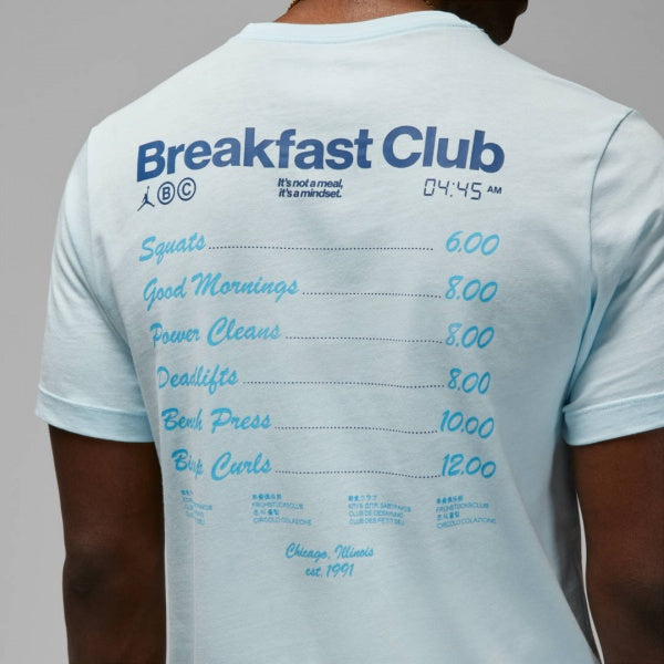 NK AIR LIGHT BLUE TEE BACK PRINT