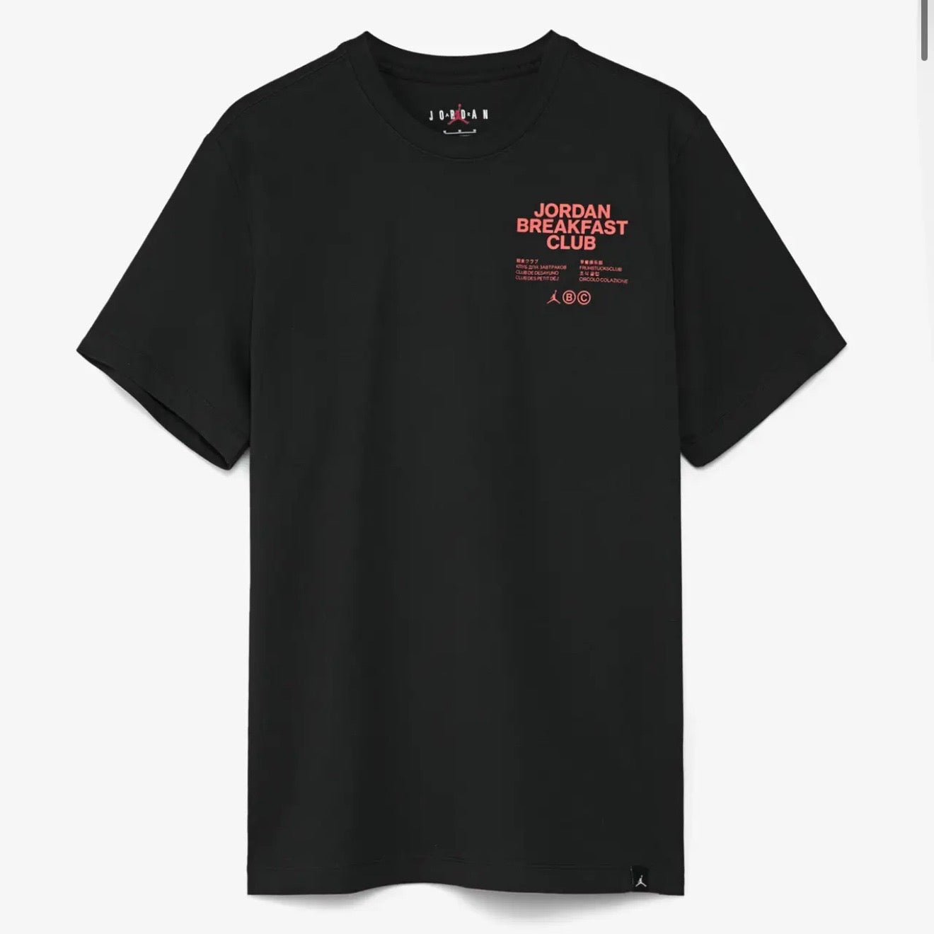 NK AIR BLACK TEE BACK PRINT LOGO