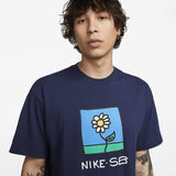 NK NAVY BLUE TEE FRONT LOGO