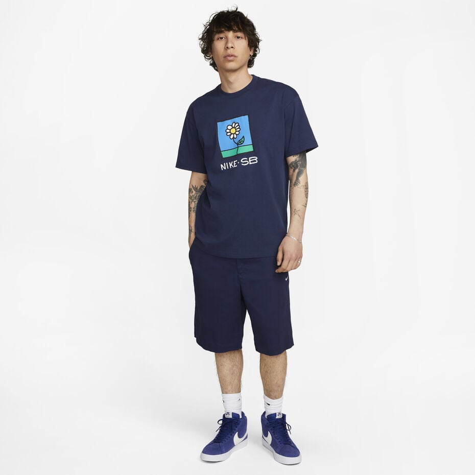 NK NAVY BLUE TEE FRONT LOGO