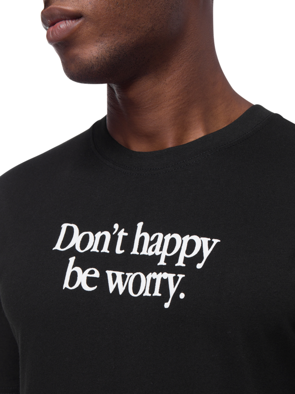 MRKET BLACK TEE FRONT BACK PRINT