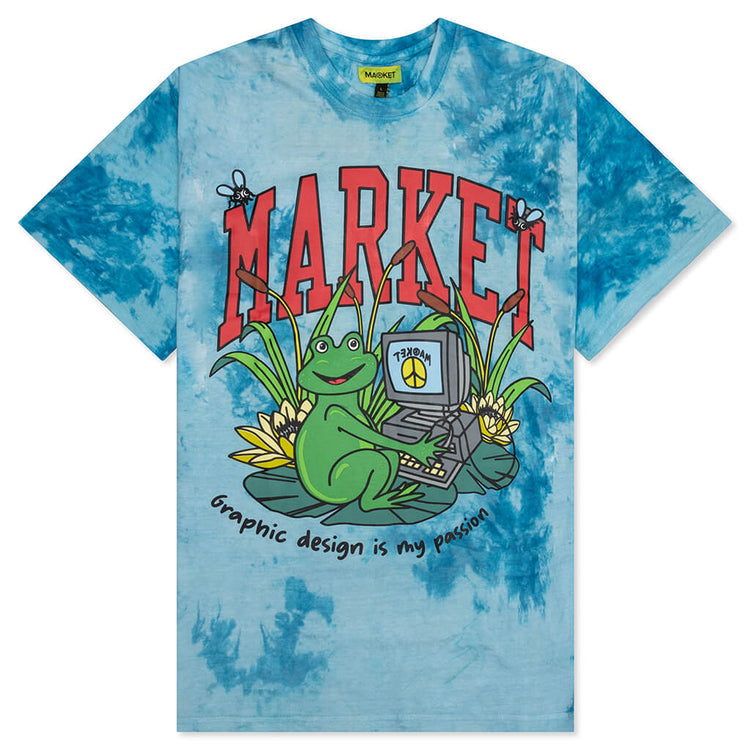 MRKET TIE DYE FRONT PRINT LOGO