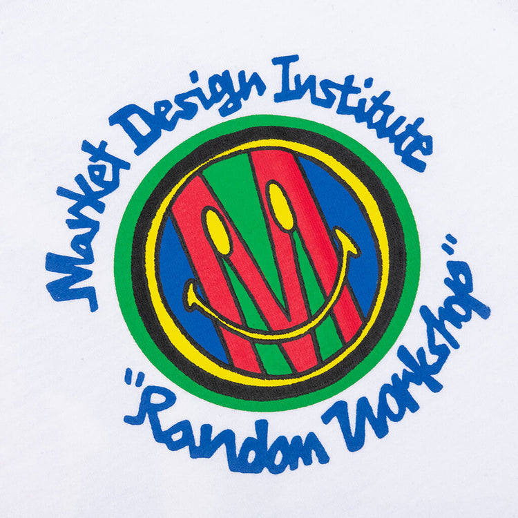MRKET WHITE TEE BACK PRINT