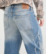 AERO BAGGY JEANS SIDE PRINT